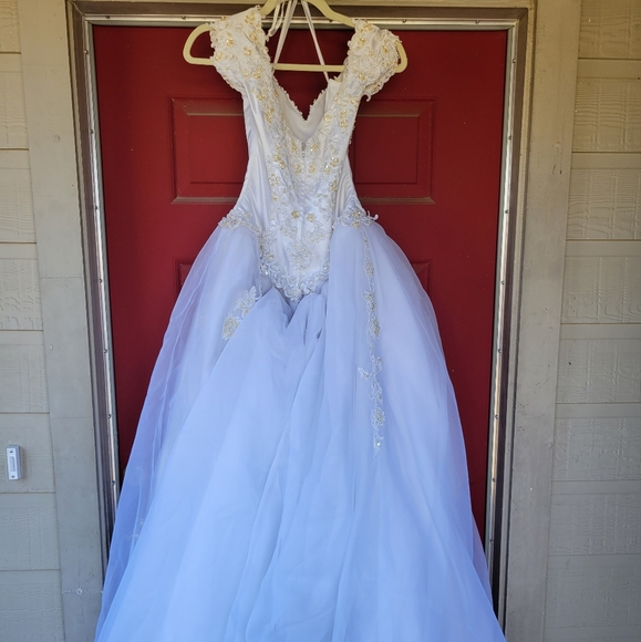 Golden Gate Wedding Ball Gown sz 8 - Picture 4 of 16